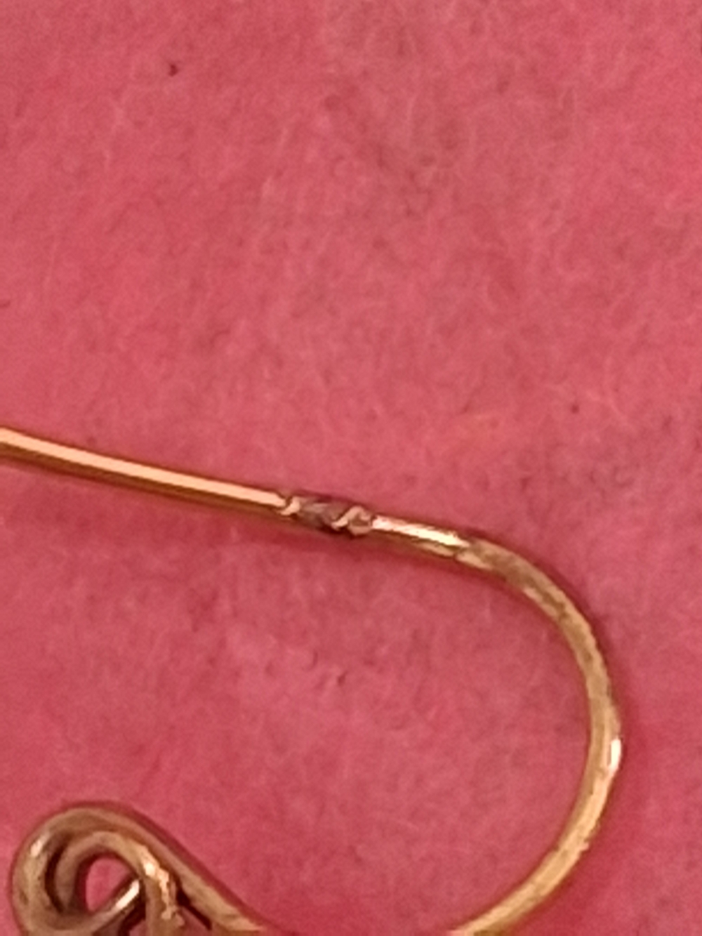 14 K Vintage Gold Twisted Drop Earrings - Elegant Women's Jewelry - Picture 10 of 10